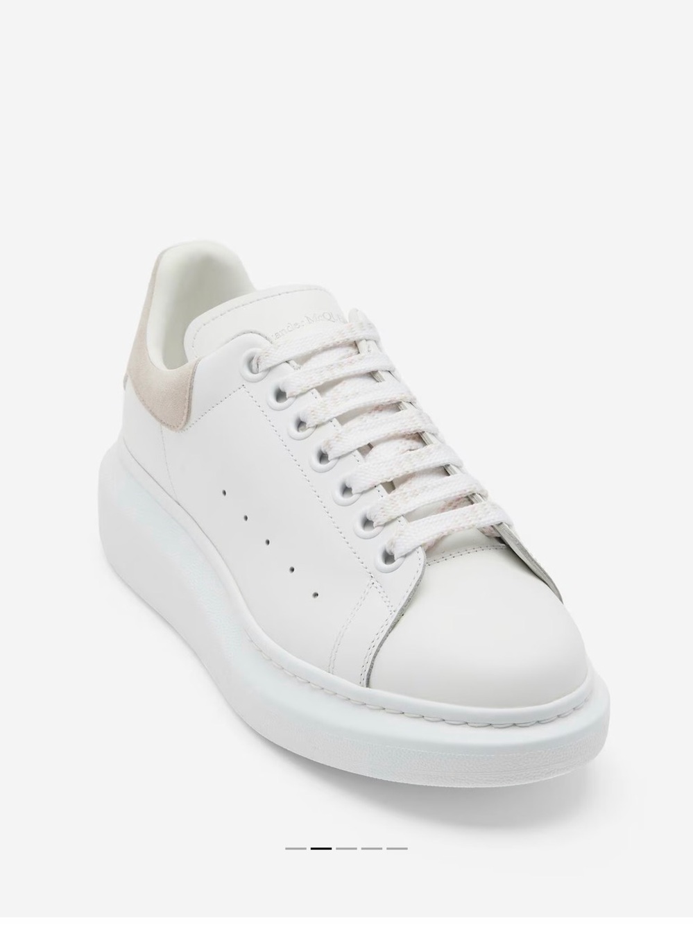 Alexander McQueen Women's Oversized Sneaker in White/Patchouli 38.5
